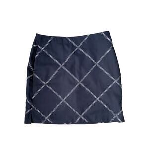 EP Pro Skort Womens Size 6 Navy Blue & White Tennis Prep Golf Athletic Old Money